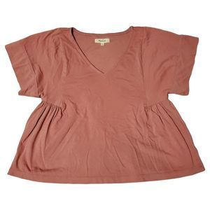 Madewell Women's Supima Cotton Flutter-Sleeve Tee